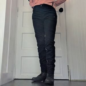 Prana Oday Black Jeans Stretch Regular Inseam, size 8, Organic Cotton Blend